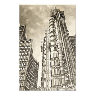 Willis Group en Lloyd's of London Foto Afdruk