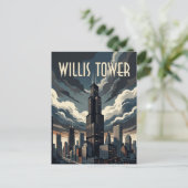 Willis Tower Briefkaart (Staand voorkant)