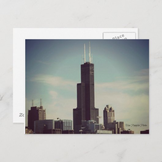 Willis Tower Chicago Briefkaart (Voorkant / Achterkant)