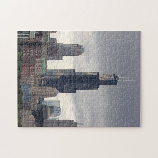 Willis Tower - Chicago Skyline - 11x14 - 252 pc Legpuzzel (Horizontaal)