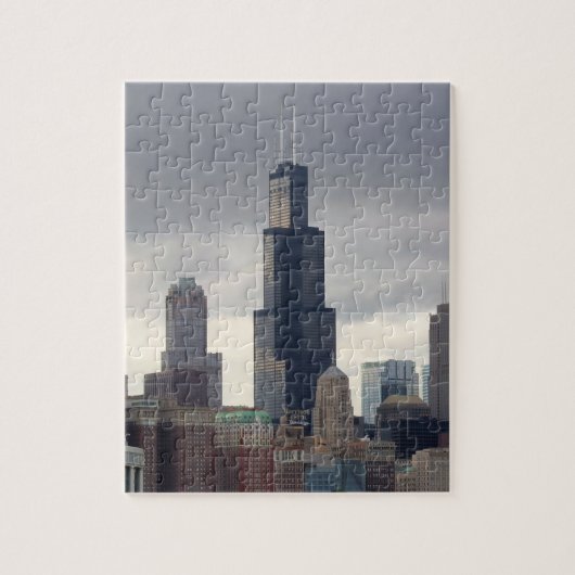 Willis Tower - Chicago Skyline - 8x10 - 110 pc Legpuzzel (Verticaal)