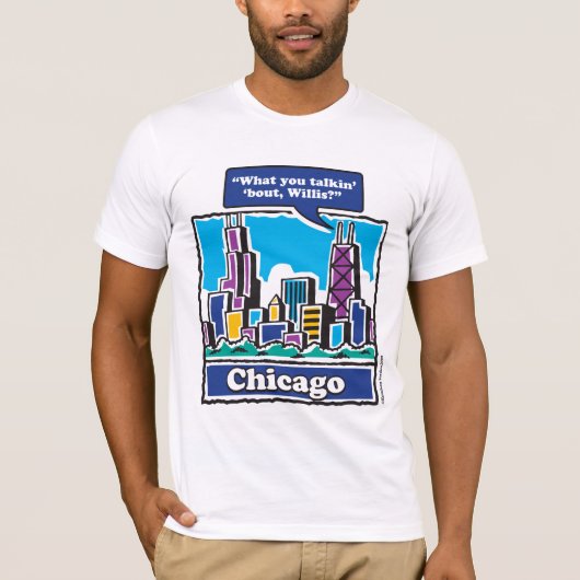 Willis Tower oren T-shirt (Voorkant)