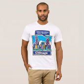 Willis Tower oren T-shirt (Voorkant volledig)