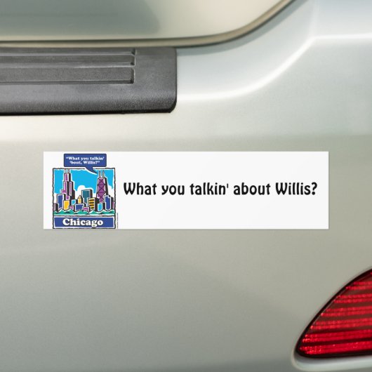 Willis Tower/Sears Tower Bumpersticker (Op auto)