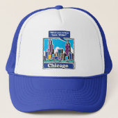 Willis Tower/Sears Tower Trucker Pet (Voorkant)