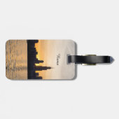 Willis Tower Sunset Silhouette Bagagelabel (Achterkant horizontaal)