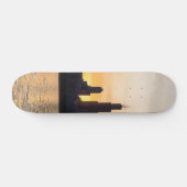 Willis Tower Sunset Silhouette Skateboard (Horizontaal)