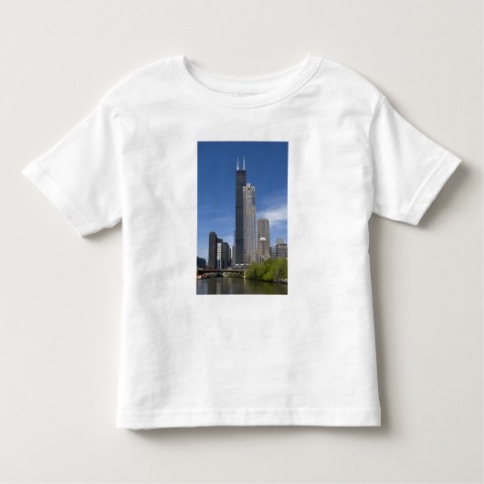 Willis Tower (voorheen de Sears Tower) looms Kinder Shirts (Voorkant)