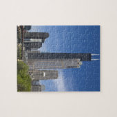 Willis Tower (voorheen de Sears Tower) looms Legpuzzel (Horizontaal)