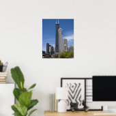 Willis Tower (voorheen de Sears Tower) looms Poster (Thuiskantoor)