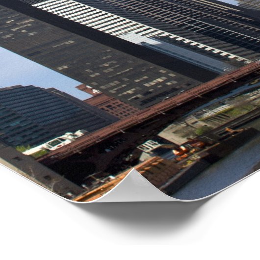 Willis Tower (voorheen de Sears Tower) looms Poster (Hoek)