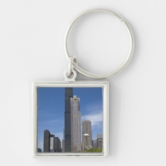 Willis Tower (voorheen de Sears Tower) looms Sleutelhanger (Voorkant)
