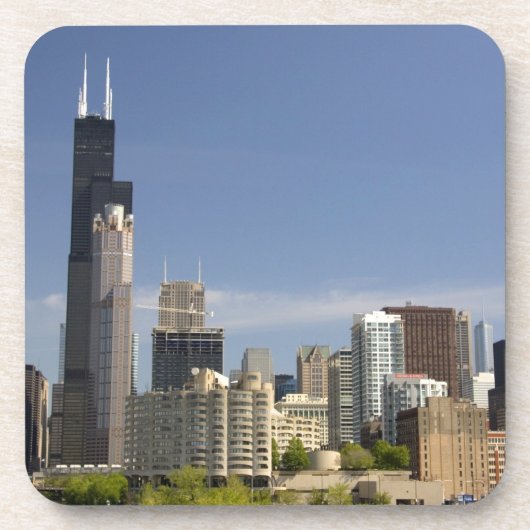 Willis Tower, vroeger bekend als de Sears Tower Bier Onderzetter (Voorkant)