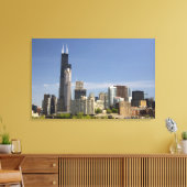 Willis Tower, vroeger bekend als de Sears Tower Canvas Afdruk (Insitu (Woonkamer))