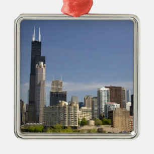 Willis Tower, vroeger bekend als de Sears Tower Metalen Ornament