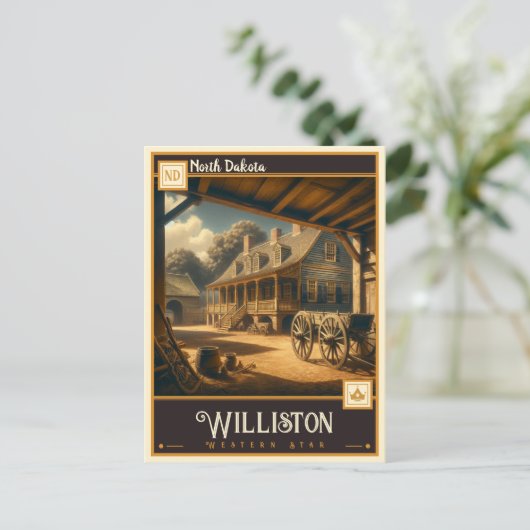 Williston, Noord-Dakota |  Briefkaart (Staand voorkant)