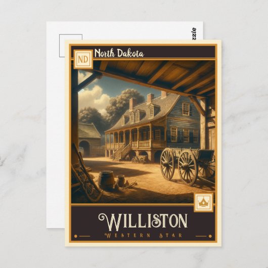 Williston, Noord-Dakota |  Briefkaart (Voorkant / Achterkant)