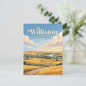 Williston, North Dakota Briefkaart (Staand voorkant)