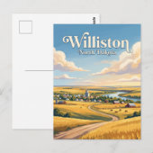 Williston, North Dakota Briefkaart (Voorkant / Achterkant)