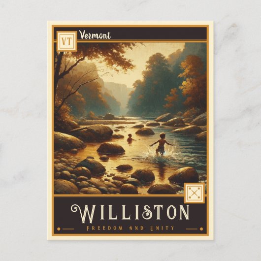 Williston, Vermont |  BRIEFKAART (Voorkant)