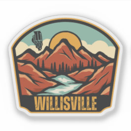 Willisville, Illinois Sticker