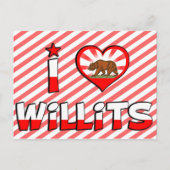 Willits, CA Briefkaart (Voorkant)