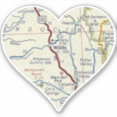 Willits California Sticker (Voorkant)