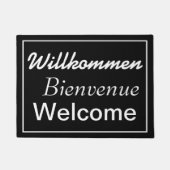 Willkommen Bienvenue Welkom Meertalig Deurmat (Voorkant)