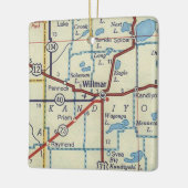 Willmar MN  map Keramisch Ornament (Links)
