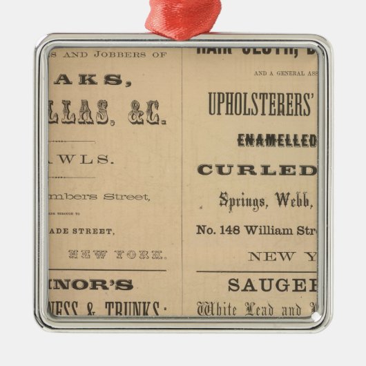 Willouchby H Reed and Company Metalen Ornament (Voorkant)