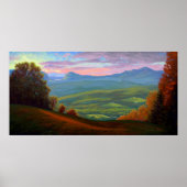 Willoughby Lake van het Burke Mountain-Poster Poster (Voorkant)