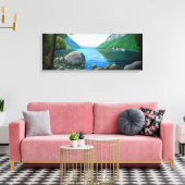 Willoughby Lake Westmore Vermont Oil Painting Canvas Afdruk (Insitu (Woonkamer))