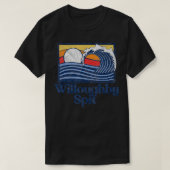 Willoughby Spit Retro Surfer  Beach Wave T-shirt (Design voorkant)