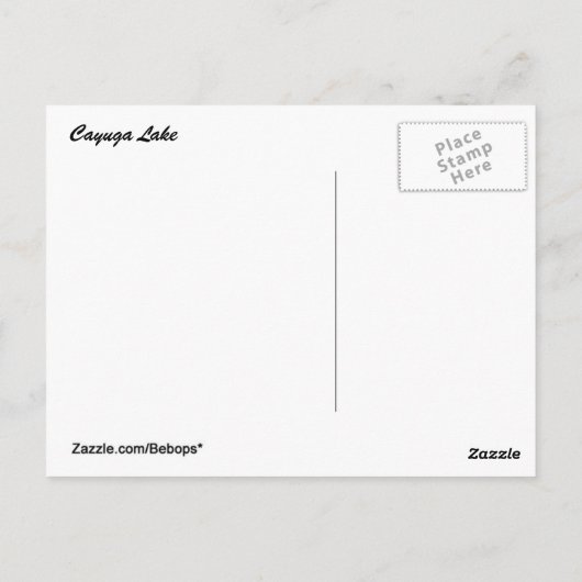 Willow bij Cayuga Lake Briefkaart (Achterkant)