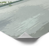 Willow bij het meer poster (Hoek)