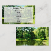 Willow bij het meer visitekaartje (Voorkant / Achterkant)