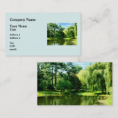 Willow bij het meer visitekaartje (Voorkant / Achterkant)