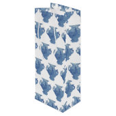 Willow Blue en White Ginger Jars Jar Wijn Cadeautas (Achterkant Gekanteld)
