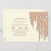 Willow-boomelegant buitenrepetitief diner kaart (Voorkant / Achterkant)