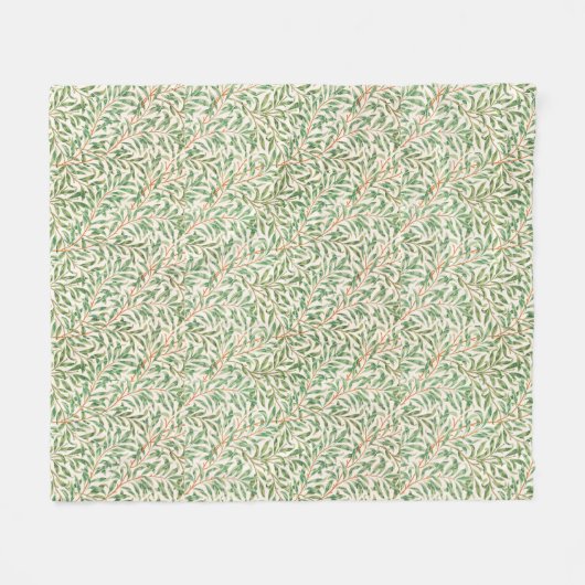 Willow Bough by William Morris Fleece Blanket (Voorkant (Horizontaal))