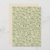 Willow Bough (door William Morris) Kaart van Greet (Voorkant / Achterkant)