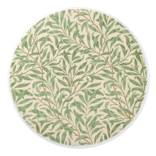 Willow Bough (door William Morris) Keramische Knop (Voorkant)