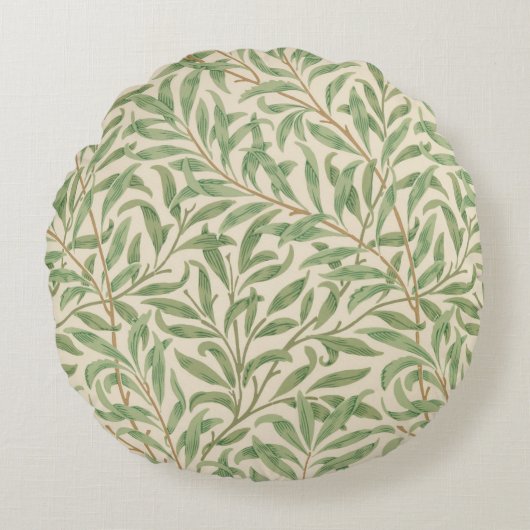 Willow Bough (door William Morris) Rond Kussen (Voorkant)