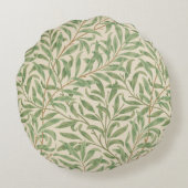 Willow Bough (door William Morris) Rond Kussen (Achterkant)