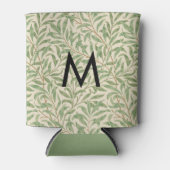 Willow Bough groen patroon William Morris Monogram Blikjeskoeler (Voorkant)