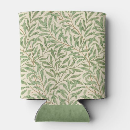 Willow Bough groen patroon William Morris Monogram Blikjeskoeler (Achterkant)