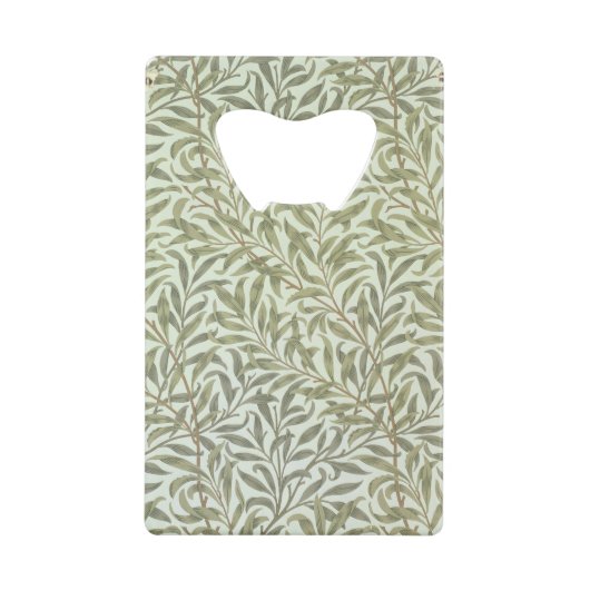 'Willow Bough' mapontwerp, 1887 Creditkaart Flessenopener (Voorkant)