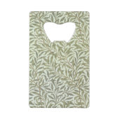 'Willow Bough' mapontwerp, 1887 Creditkaart Flessenopener (Achterkant)