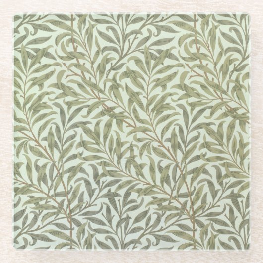 'Willow Bough' mapontwerp, 1887 Glazen Onderzetter (Voorkant)