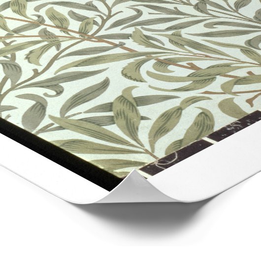 'Willow Bough' mapontwerp, 1887 Poster (Hoek)